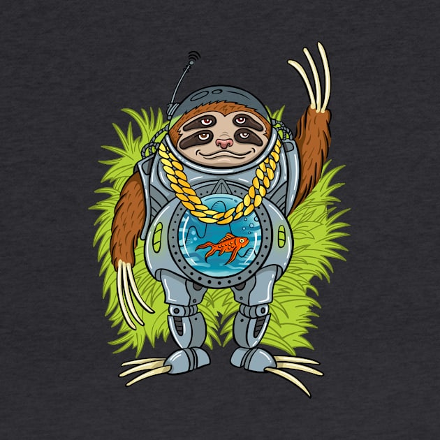 Sloth Machine by Moe Tees